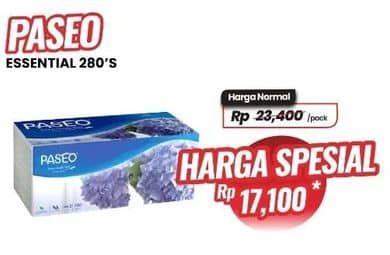 Promo Harga Paseo Facial Tissue 280 sheet - Carrefour