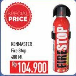 Promo Harga KENMASTER Fire Stop 400 ml - Hypermart
