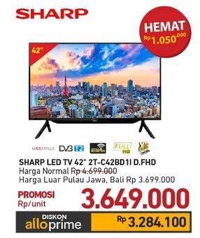 Promo Harga Sharp 2T-C42BD1i | LED TV 42"  - Carrefour