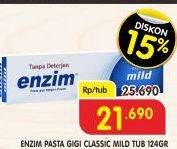 Promo Harga ENZIM Pasta Gigi Mild 124 gr - Superindo