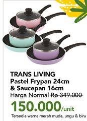 Promo Harga TRANS LIVING Frypan 24cm  - Carrefour