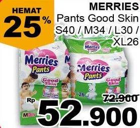 Promo Harga MERRIES Pants Good Skin S40, M34, L30, XL26  - Giant