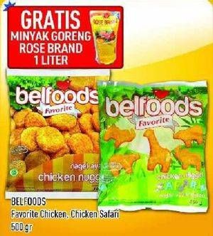 Promo Harga Belfoods Favorite Chicken Nugget / Safari  - Hypermart