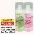 Promo Harga Pinkberry Hair & Body Mist Rose Better, Evening Tea 100 ml - Alfamart