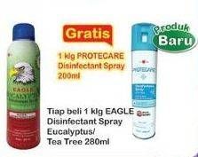 Promo Harga Cap Lang Eagle Eucalyptus Disinfectant Spray Tea Tree 280 ml - Indomaret
