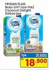 Promo Harga Frisian Flag Susu UHT Purefarm Coconut Delight, Full Cream 946 ml - Indomaret