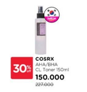 Promo Harga Cosrx AHA/ BHA Clarifying Treatment Toner 150 ml - Watsons