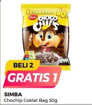 Promo Harga Simba Cereal Choco Chips Coklat 55 gr - Alfamart