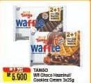 Promo Harga Tango Waffle Choco Hazelnut, Cookiez Cream per 3 pcs 25 gr - Alfamart