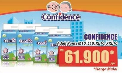 Promo Harga Confidence Adult Diapers Pants XXL10, XL10, L10, M10 10 pcs - Hari Hari