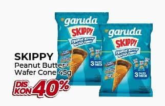 Promo Harga Skippy Wafer Cones Peanut Butter 45 gr - Yogya