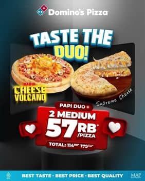 Promo Harga Taste The Duo  - Domino Pizza