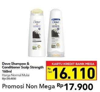 Promo Harga DOVE Conditioner Scalp Strength 160 ml - Carrefour