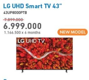 Promo Harga LG 43UP8000PTB Smart UHD TV 43 Inch  - Electronic City