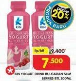 Promo Harga KIN Bulgarian Yogurt Slim Berry 200 ml - Superindo