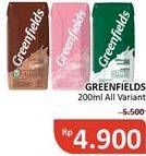 Promo Harga GREENFIELDS UHT All Variants 200 ml - Alfamidi