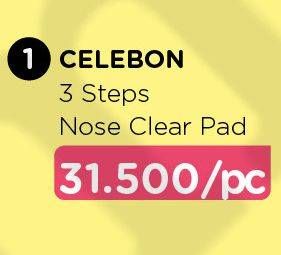 Promo Harga CELEBON 3 Step Nose Clear Pad  - Watsons