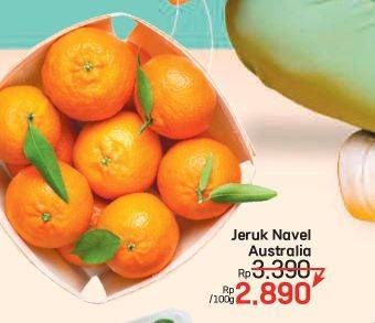 Promo Harga Jeruk Navel Australia per 100 gr - LotteMart