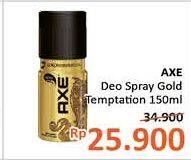 Promo Harga AXE Deo Gold Temptation 150 ml - Alfamidi