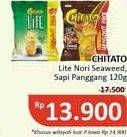 Promo Harga CHITATO Lite Seaweed, Sapi Panggang  - Alfamidi
