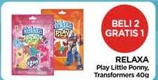 Promo Harga RELAXA Candy Play Little Pony, Transformers 40 gr - Alfamidi
