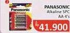 Promo Harga Panasonic Alkaline Battery SPC AA 4 pcs - Alfamidi