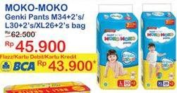 Promo Harga Genki Moko Moko Pants M34+2, L30+2, XL26+2  - Indomaret