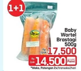 Promo Harga Wortel Berastagi Baby 500 gr - LotteMart