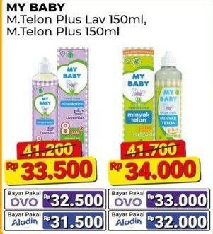 Promo Harga My Baby Minyak Telon Plus 150 ml - Alfamart