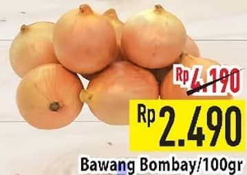 Promo Harga Bawang Bombay per 100 gr - Hypermart