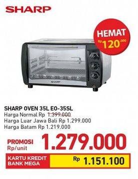 Promo Harga SHARP Oven EO-35SL  35 ltr - Carrefour