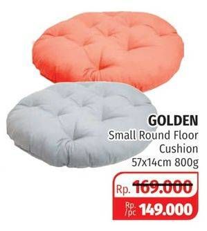 Promo Harga BETTER SLEEP Golden Small Round Floor Cushion  - Lotte Grosir