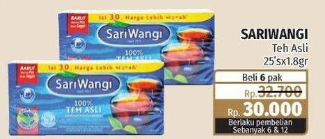 Promo Harga Sariwangi Teh Asli 25 pcs - Lotte Grosir