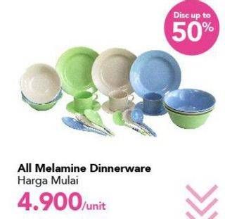 Promo Harga Dinnerware Melamine  - Carrefour