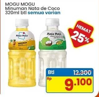 Promo Harga Mogu Mogu Minuman Nata De Coco All Variants 320 ml - Indomaret