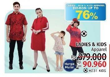 Promo Harga LADIES / KIDS Apparel  - LotteMart