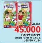 Promo Harga Happy Nappy Smart Pantz Diaper XL24, M34, M32, L30, L28 24 pcs - Alfamidi