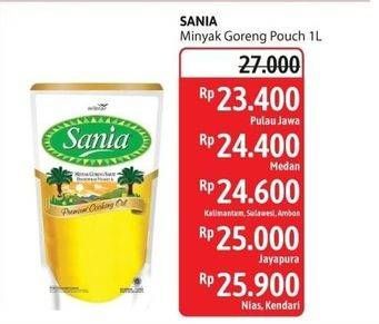 Promo Harga Sania Minyak Goreng 1000 ml - Alfamidi