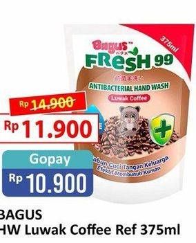 Promo Harga BAGUS Hand Wash Luwak Coffee 375 ml - Alfamart