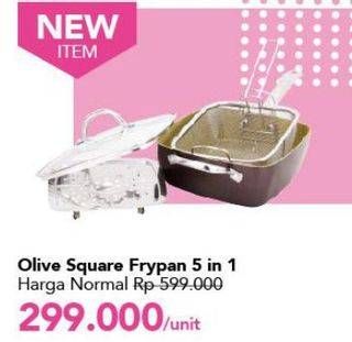 Promo Harga Olive Square Frypan 5 in 1  - Carrefour