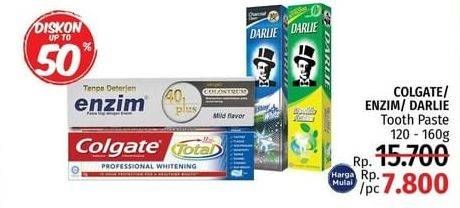 Promo Harga COLGATE/DARLIE/ENZIM Toothpaste  - LotteMart