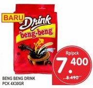 Promo Harga Beng-beng Drink per 4 sachet 30 gr - Superindo
