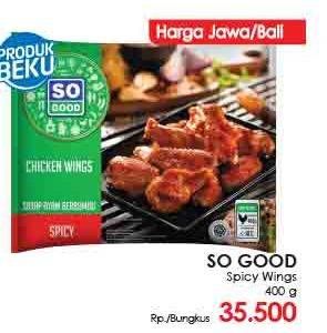Promo Harga SO GOOD Spicy Wing 400 gr - LotteMart
