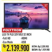 Promo Harga Polytron PLD 32V1853 Digital LED TV  - Hypermart