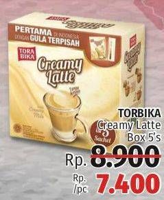 Promo Harga Torabika Creamy Latte per 5 sachet - LotteMart