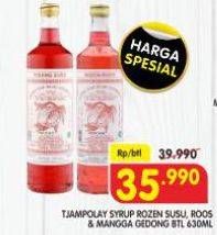 Promo Harga Tjampolay Syrup Rozen Rose, Mangga Gedong 630 ml - Superindo