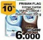 Promo Harga FRISIAN FLAG Susu Kental Manis Cokelat, Putih 200 gr - Giant