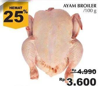 Promo Harga Ayam Broiler per 100 gr - Giant