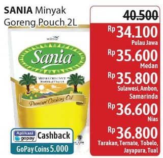 Promo Harga Sania Minyak Goreng 2000 ml - Alfamidi