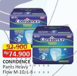 Promo Harga Confidence Adult Diapers Heavy Flow L8, M10 8 pcs - Alfamart